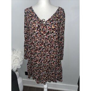 American Eagles Outfitters Beautiful Women Dress Floral Printed V Neck Size S